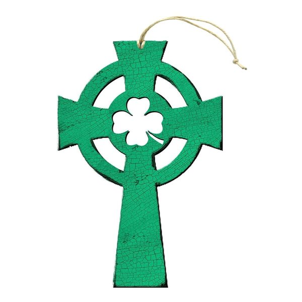 Designocracy Celtic Cross Wooden Ornament 99751O
